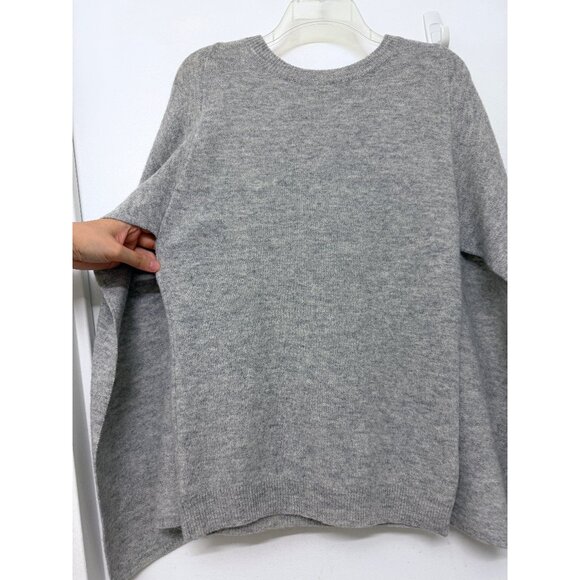 Worth New York NY Gray Wool Cape Back Sweater Knit Top Capelet Shrug XS - Picture 6 of 16